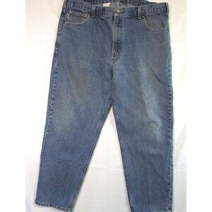 Carhartt Relaxed Fit Tapered Leg Men's Blue Jeans 40x30 B17 DST  Cotton